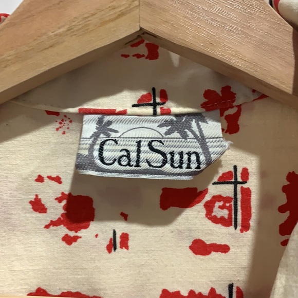 Vintage 80s CAL SUN Hawaiian Shirt - Picture 3 of 3